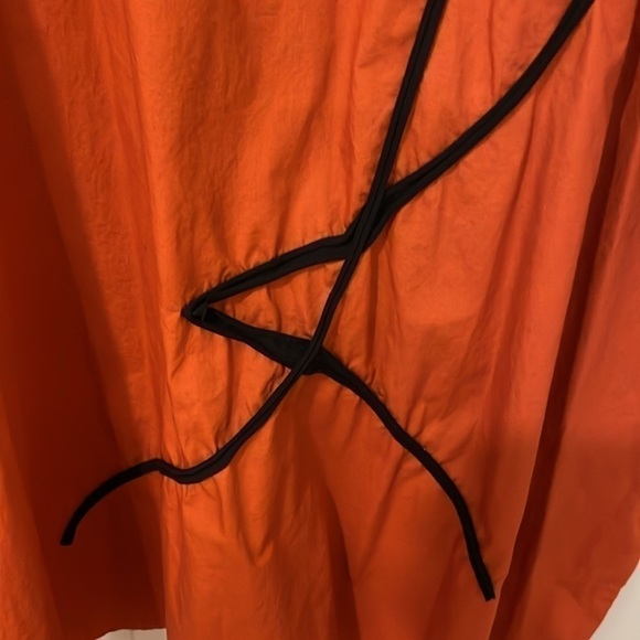 O-niceie orange and black cotton dress size 3xL - Picture 4 of 6